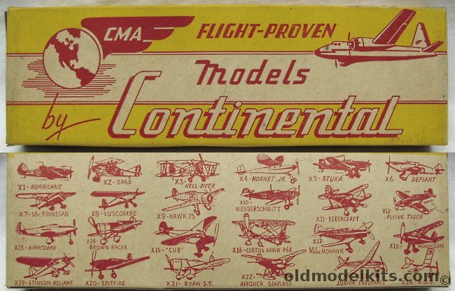 Continental Model Airplane Co Stinson Reliant - Balsa Wood Flying Airplane, X19 plastic model kit